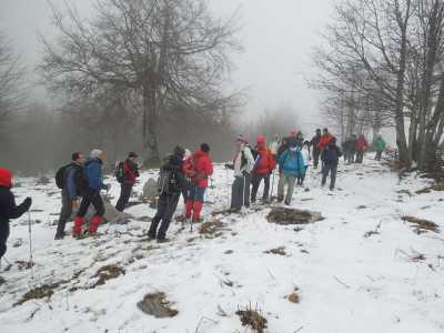 La neve presente in inverno sul Pollino